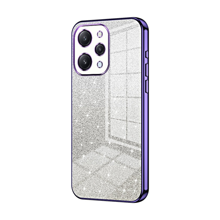 For Xiaomi Redmi 12 / Redmi Note 12R Gradient Glitter Powder Electroplated Phone Case(Purple) - Xiaomi Cases by PMC TechLife | Online Shopping South Africa | PMC TechLife | Buy Now Pay Later Mobicred