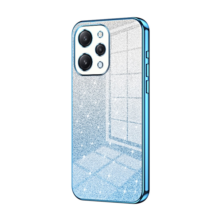 For Xiaomi Redmi 12 / Redmi Note 12R Gradient Glitter Powder Electroplated Phone Case(Blue) - Xiaomi Cases by PMC TechLife | Online Shopping South Africa | PMC TechLife | Buy Now Pay Later Mobicred