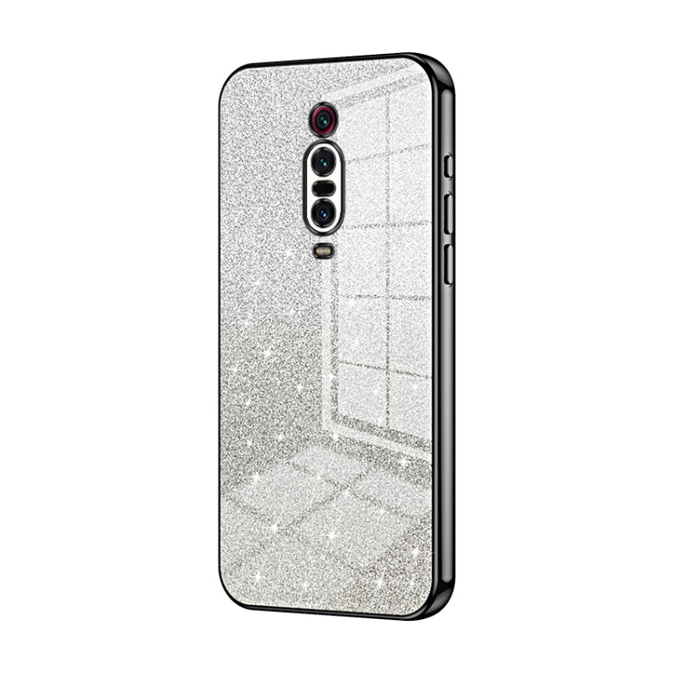 For Xiaomi Redmi K20 / K20 Pro Gradient Glitter Powder Electroplated Phone Case(Black) - Xiaomi Cases by PMC TechLife | Online Shopping South Africa | PMC TechLife | Buy Now Pay Later Mobicred
