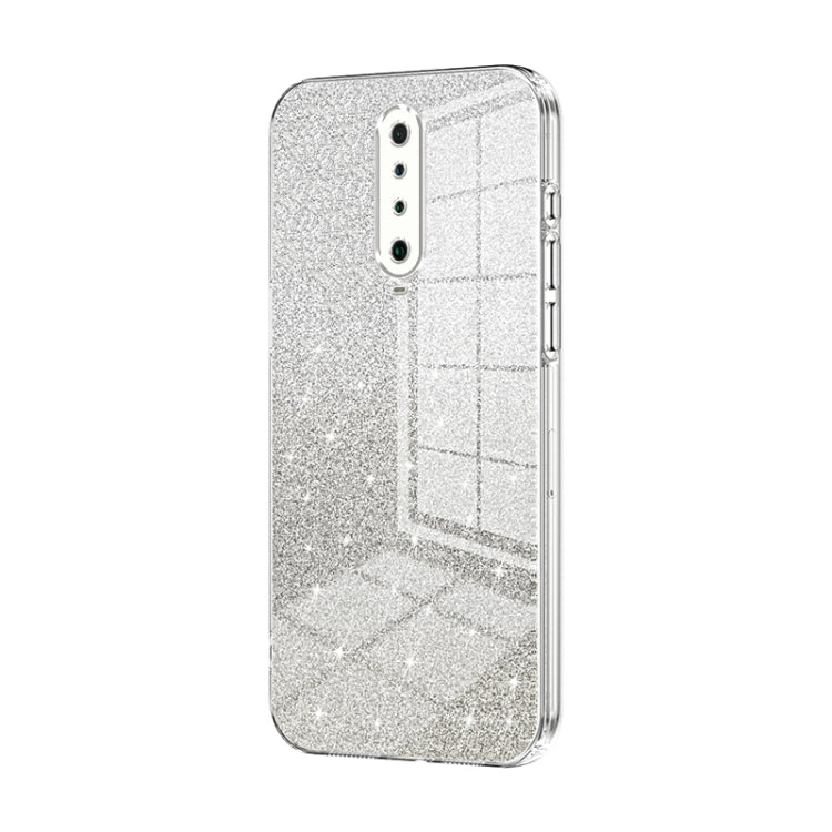 For Xiaomi Redmi K30 / K30 5G Gradient Glitter Powder Electroplated Phone Case(Transparent) - Xiaomi Cases by PMC TechLife | Online Shopping South Africa | PMC TechLife | Buy Now Pay Later Mobicred