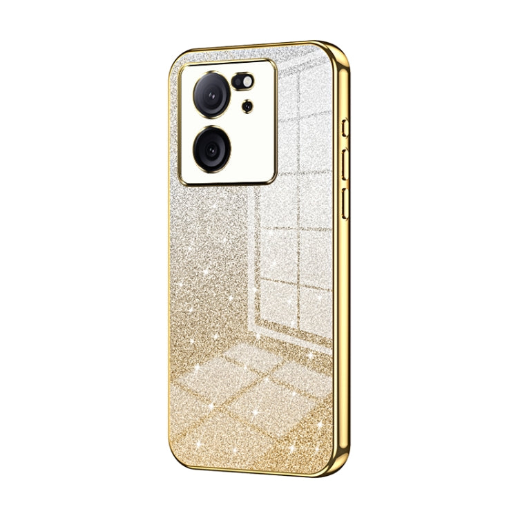 For Xiaomi Redmi K60 Ultra / Xiaomi 13T Gradient Glitter Powder Electroplated Phone Case(Gold) - Redmi K60 Ultra Cases by PMC TechLife | Online Shopping South Africa | PMC TechLife | Buy Now Pay Later Mobicred