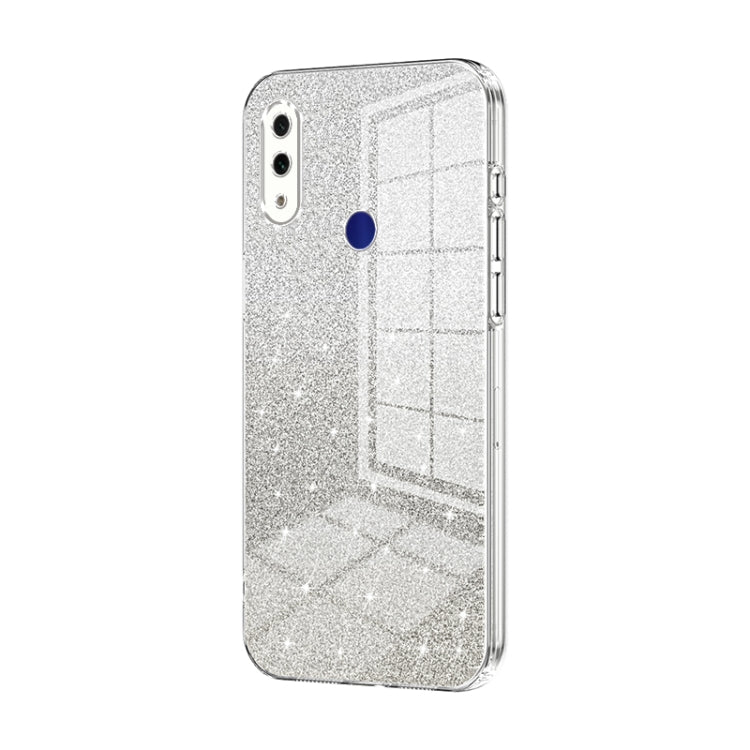 For Xiaomi Redmi Note 7 / Note 7 Pro Gradient Glitter Powder Electroplated Phone Case(Transparent) - Xiaomi Cases by PMC TechLife | Online Shopping South Africa | PMC TechLife | Buy Now Pay Later Mobicred