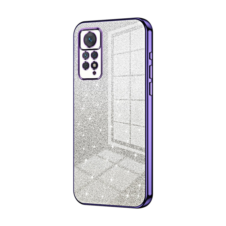 For Xiaomi Redmi Note 11 Pro 4G/5G Global Gradient Glitter Powder Electroplated Phone Case(Purple) - Xiaomi Cases by PMC TechLife | Online Shopping South Africa | PMC TechLife | Buy Now Pay Later Mobicred