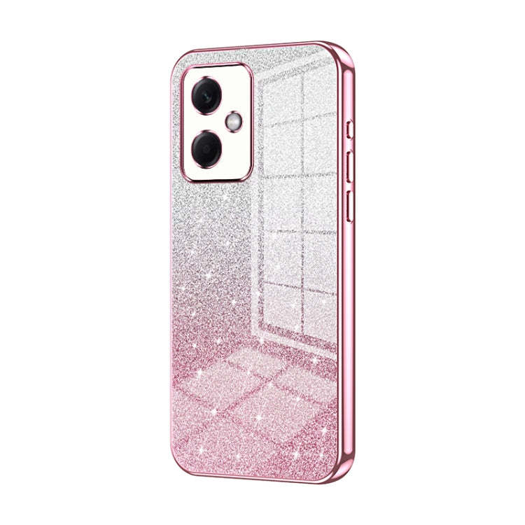 For Xiaomi Redmi Note 12R Pro Gradient Glitter Powder Electroplated Phone Case(Pink) - Xiaomi Cases by PMC TechLife | Online Shopping South Africa | PMC TechLife | Buy Now Pay Later Mobicred
