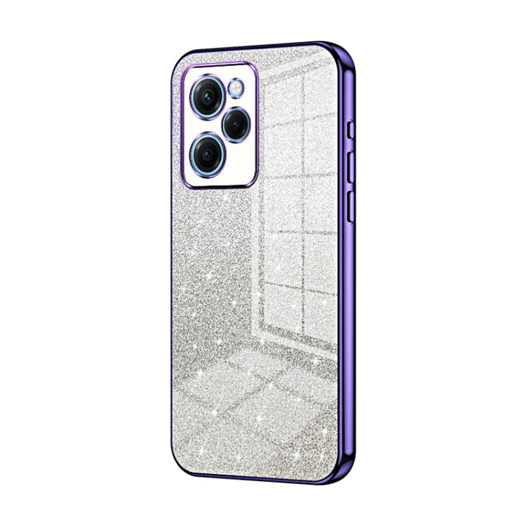 For Xiaomi Redmi Note 12 Pro Speed Gradient Glitter Powder Electroplated Phone Case(Purple) - Xiaomi Cases by PMC TechLife | Online Shopping South Africa | PMC TechLife | Buy Now Pay Later Mobicred