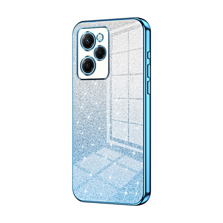 For Xiaomi Redmi Note 12 Pro Speed Gradient Glitter Powder Electroplated Phone Case(Blue) - Xiaomi Cases by PMC TechLife | Online Shopping South Africa | PMC TechLife | Buy Now Pay Later Mobicred