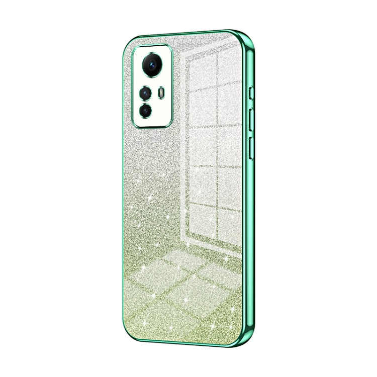 For Xiaomi Redmi Note 12S Gradient Glitter Powder Electroplated Phone Case(Green) - free shipping - PMC TechLife - Order now!