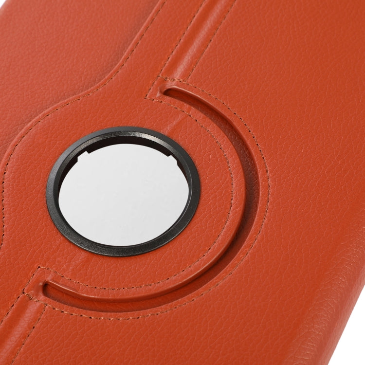 For Lenovo Tab M11 / Xiaoxin Pad 11 2024 360 Degree Rotation Litchi Texture Leather Tablet Case(Brown) - Lenovo by PMC Jewellery | Online Shopping South Africa | PMC Jewellery | Buy Now Pay Later Mobicred