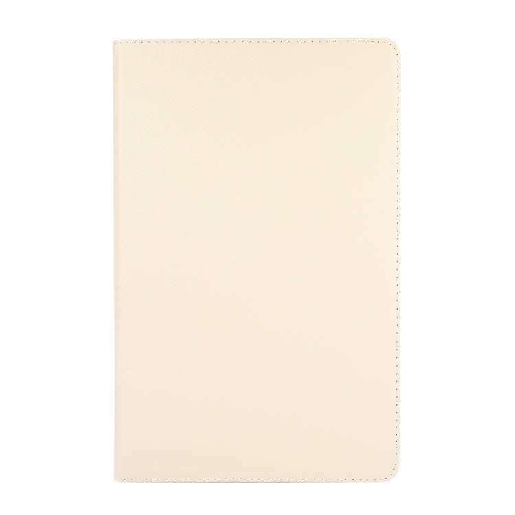 For Lenovo Tab M11 / Xiaoxin Pad 11 2024 360 Degree Rotation Litchi Texture Leather Tablet Case(White) - Lenovo by PMC Jewellery | Online Shopping South Africa | PMC Jewellery | Buy Now Pay Later Mobicred