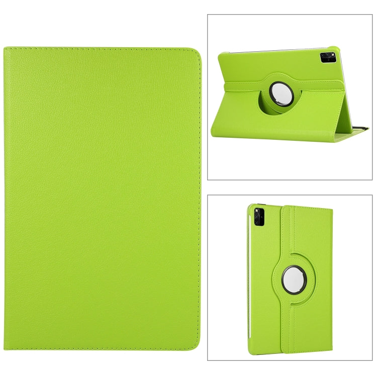 For Lenovo Tab M11 / Xiaoxin Pad 11 2024 360 Degree Rotation Litchi Texture Leather Tablet Case(Green) - Lenovo by PMC Jewellery | Online Shopping South Africa | PMC Jewellery | Buy Now Pay Later Mobicred