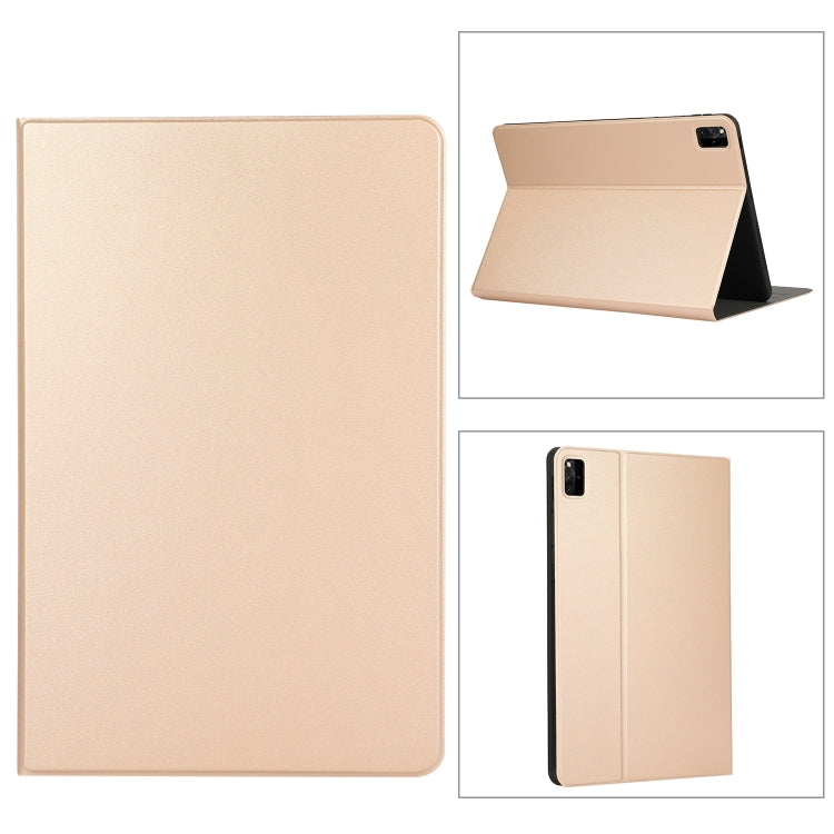 For Lenovo Tab M11 / Xiaoxin Pad 11 2024 Voltage Elastic Texture Flip Tablet Leather Case(Gold) - free shipping - PMC Jewellery - Order now!