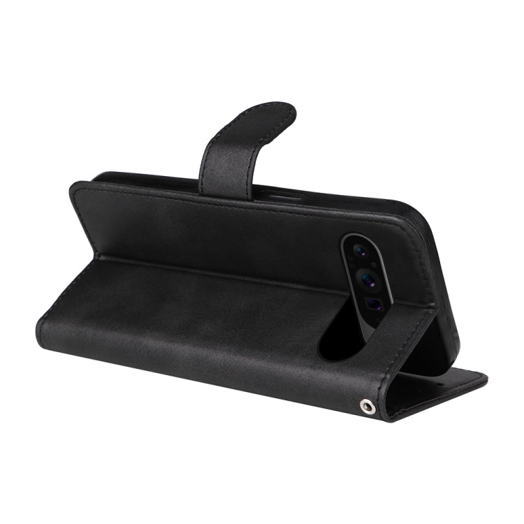 For Google Pixel 9 Pro Classic Calf Texture Flip Leather Phone Case(Black) - Google Cases by PMC TechLife | Online Shopping South Africa | PMC TechLife | Buy Now Pay Later Mobicred