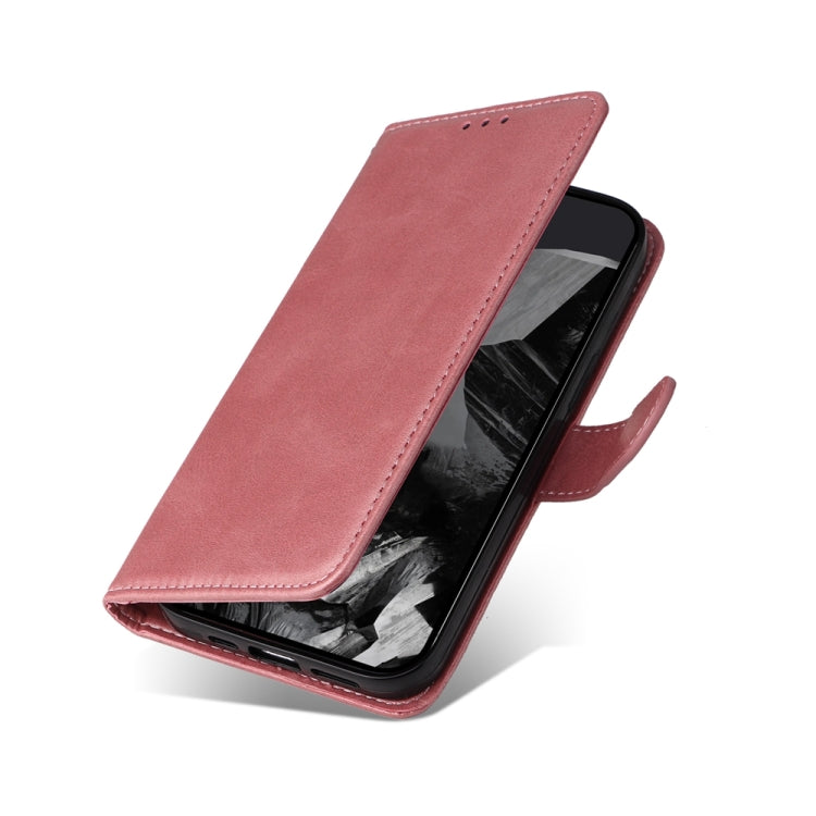 For Google Pixel 9 Pro Classic Calf Texture Flip Leather Phone Case(Rose Gold) - Google Cases by PMC TechLife | Online Shopping South Africa | PMC TechLife | Buy Now Pay Later Mobicred