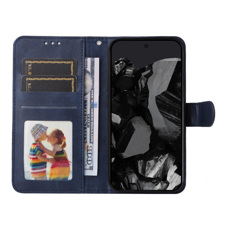 For Google Pixel 9 Pro Classic Calf Texture Flip Leather Phone Case(Blue) - Google Cases by PMC TechLife | Online Shopping South Africa | PMC TechLife | Buy Now Pay Later Mobicred