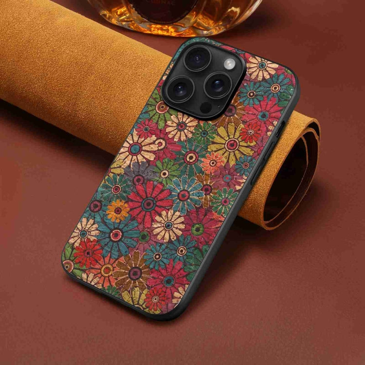 For iPhone 15 Pro Four Seasons Flower Language Series TPU Phone Case(Spring Green) - iPhone 15 Pro Cases by PMC TechLife | Online Shopping South Africa | PMC TechLife | Buy Now Pay Later Mobicred