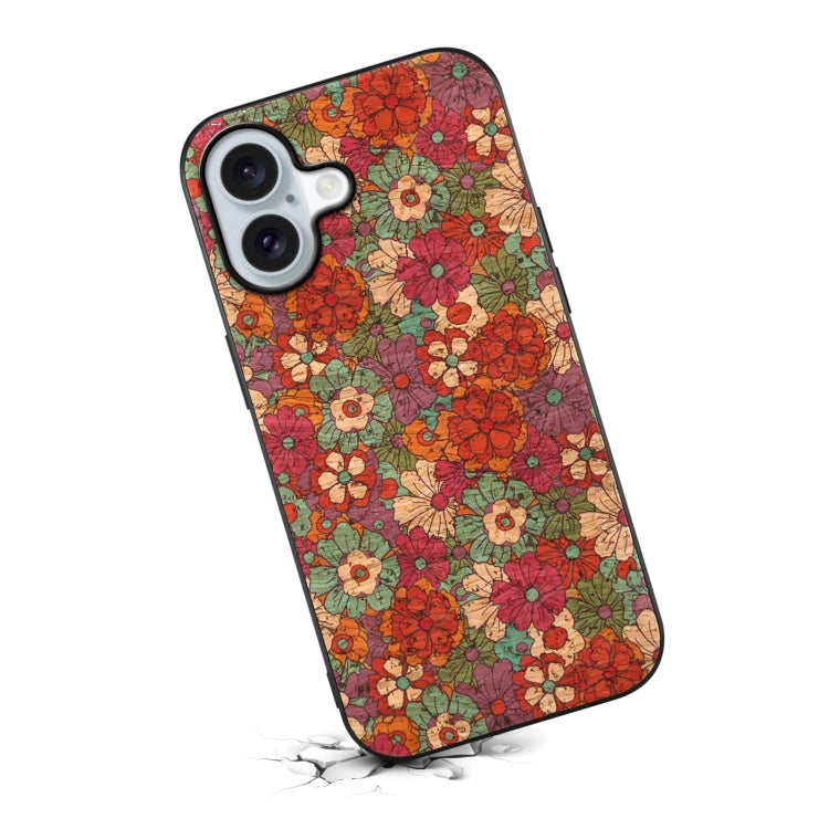 For iPhone 16 Plus Four Seasons Flower Language Series TPU Phone Case(Summer Red) - iPhone 16 Plus Cases by PMC TechLife | Online Shopping South Africa | PMC TechLife | Buy Now Pay Later Mobicred