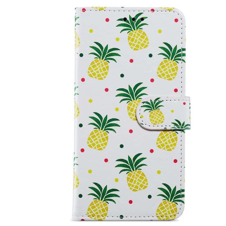 For Blackview A53 Pro Painted Pattern Horizontal Flip Leather Phone Case(Pineapple) - More Brand by PMC TechLife | Online Shopping South Africa | PMC TechLife | Buy Now Pay Later Mobicred