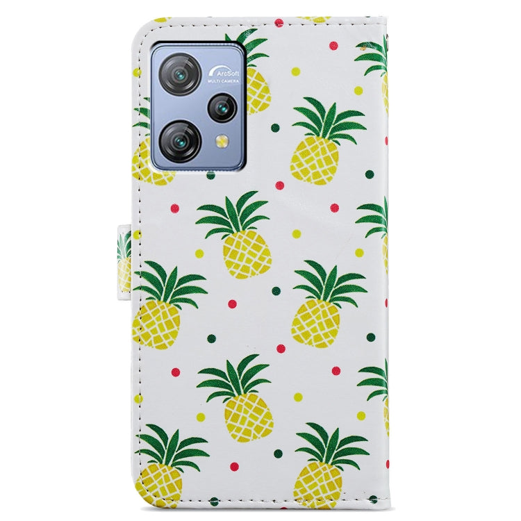For Blackview A53 Pro Painted Pattern Horizontal Flip Leather Phone Case(Pineapple) - More Brand by PMC TechLife | Online Shopping South Africa | PMC TechLife | Buy Now Pay Later Mobicred