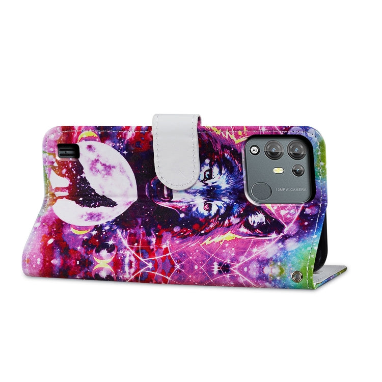 For Blackview A55 Pro Painted Pattern Horizontal Flip Leather Phone Case(Wolf Totem) - More Brand by PMC TechLife | Online Shopping South Africa | PMC TechLife | Buy Now Pay Later Mobicred