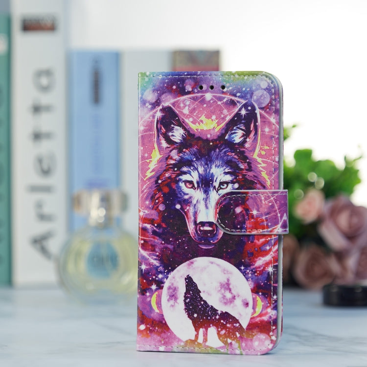 For Blackview A55 Pro Painted Pattern Horizontal Flip Leather Phone Case(Wolf Totem) - More Brand by PMC TechLife | Online Shopping South Africa | PMC TechLife | Buy Now Pay Later Mobicred
