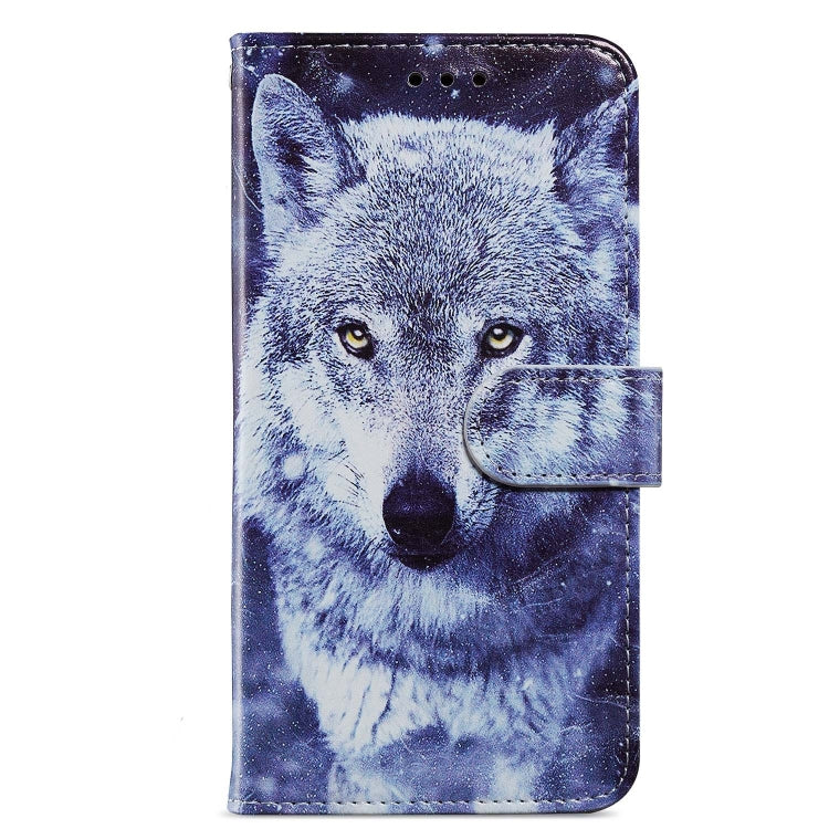 For Blackview A55 Pro Painted Pattern Horizontal Flip Leather Phone Case(White Wolf) - More Brand by PMC TechLife | Online Shopping South Africa | PMC TechLife | Buy Now Pay Later Mobicred