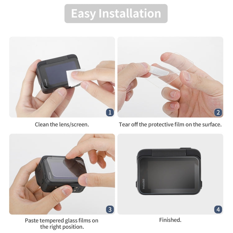 For Insta360 Ace Sunnylife 3 in 1 Rear & Front Screen Lens Explosion proof Film(1 Set) - Protective Film & Stickers by Sunnylife | Online Shopping South Africa | PMC TechLife | Buy Now Pay Later Mobicred