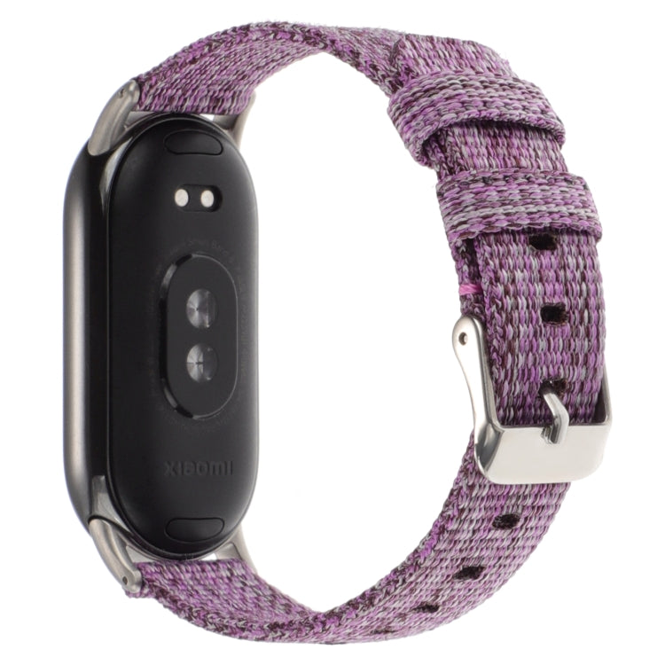For Xiaomi Mi Band 8 Nylon Canvas Watch Band(Purple) - free shipping - PMc TechLife - Order now!
