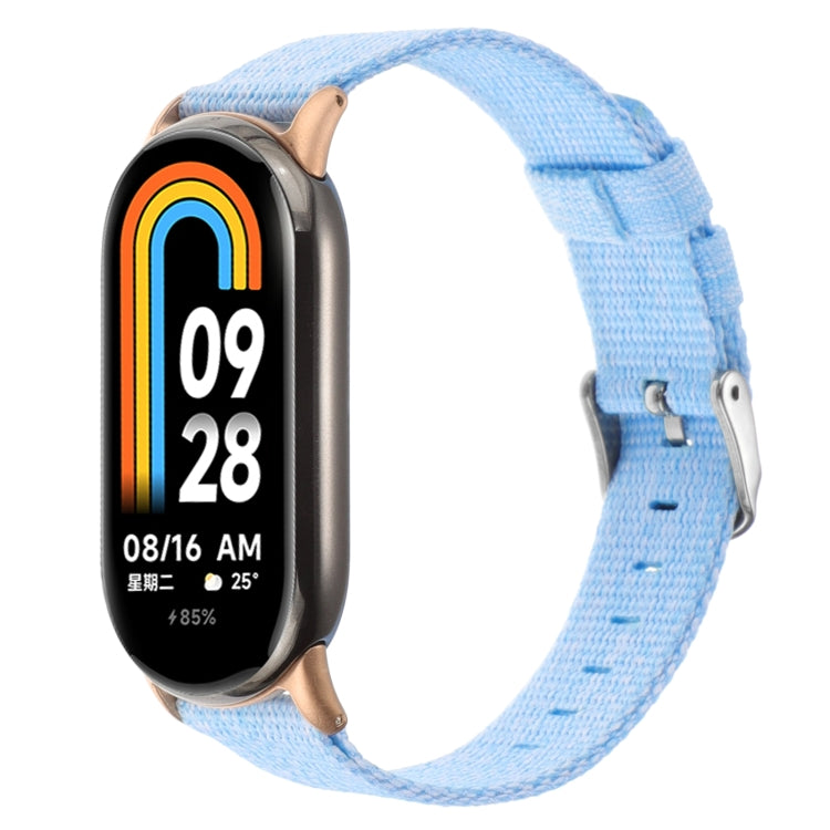 For Xiaomi Mi Band 8 Nylon Canvas Watch Band(Sky Blue) - free shipping - PMc TechLife - Order now!