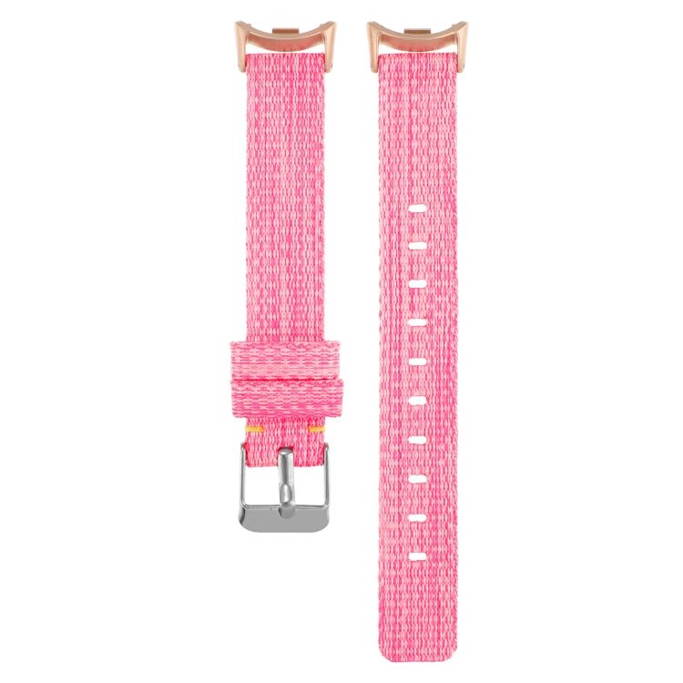 For Xiaomi Mi Band 8 Nylon Canvas Watch Band(Pink) - free shipping - PMc TechLife - Order now!
