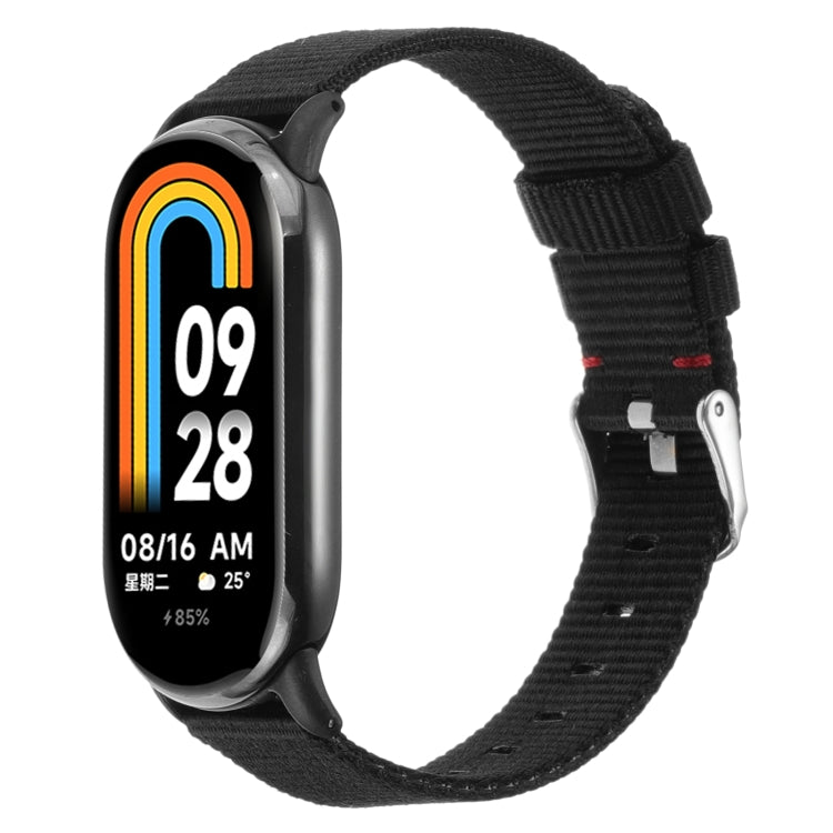 For Xiaomi Mi Band 8 Nylon Canvas Watch Band(Black) - free shipping - PMc TechLife - Order now!