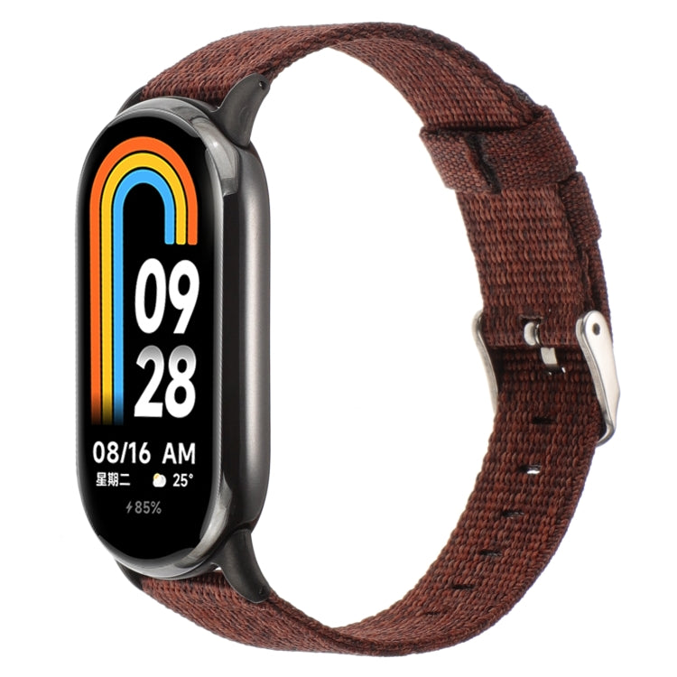 For Xiaomi Mi Band 8 Nylon Canvas Watch Band(Wine Red) - free shipping - PMc TechLife - Order now!