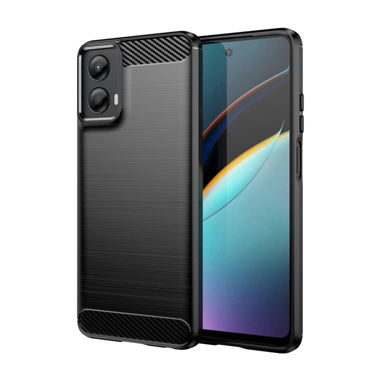 For Motorola Moto G 5G 2024 Brushed Texture Carbon Fiber TPU Phone Case(Black) - Motorola Cases by PMC Jewellery | Online Shopping South Africa | PMC Jewellery | Buy Now Pay Later Mobicred