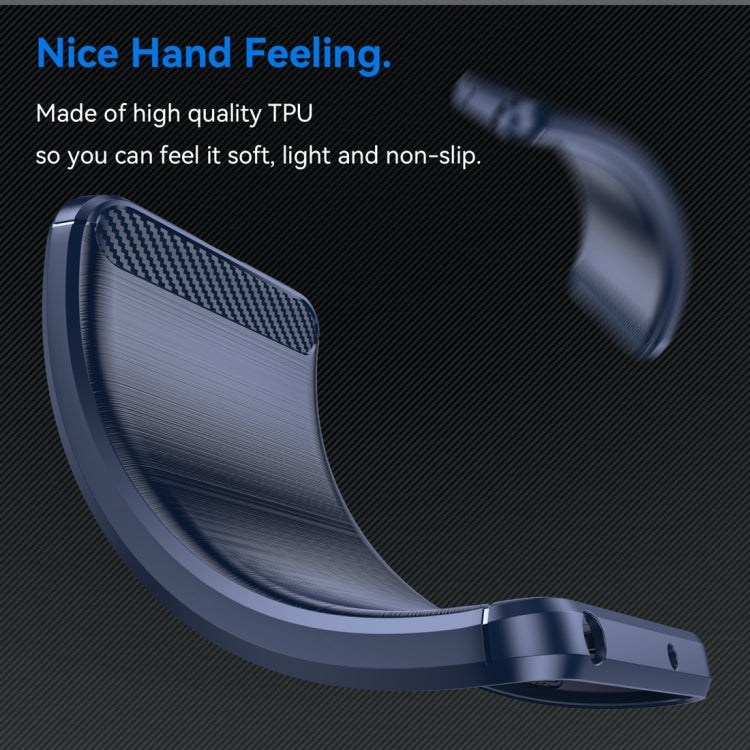 For Motorola Moto G24 Carbon Fiber Brushed Texture TPU Phone Case(Blue) - free shipping - PMC TechLife - Order now!