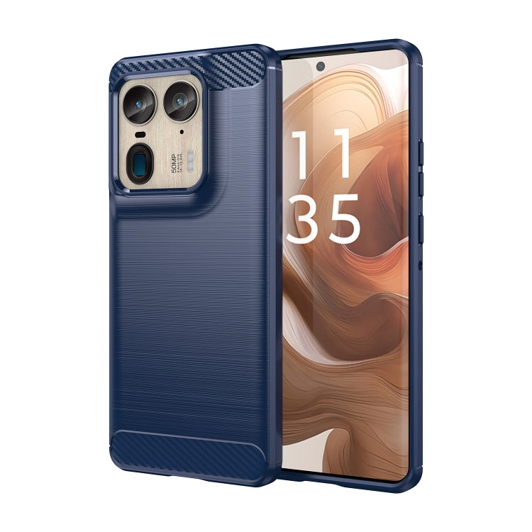 For Motorola Moto X50 Ultra Carbon Fiber Brushed Texture TPU Phone Case(Blue) - free shipping - PMC TechLife - Order now!