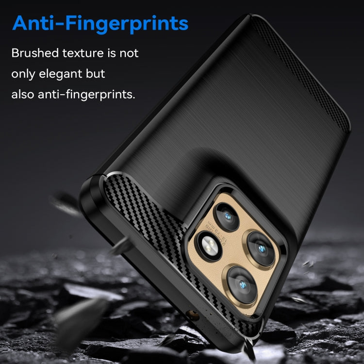 For Motorola Moto S50 Carbon Fiber Brushed Texture TPU Phone Case(Black) - free shipping - PMC TechLife - Order now!