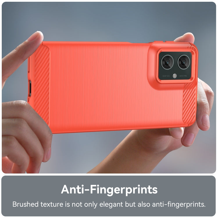 For Motorola Moto G55 5G Carbon Fiber Brushed Texture TPU Phone Case(Red) - free shipping - PMC TechLife - Order now!