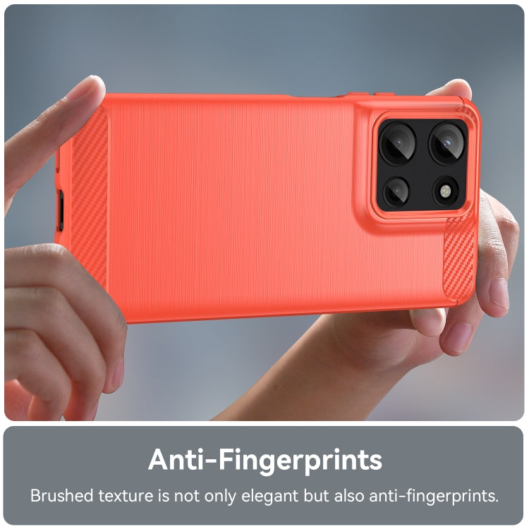 For Motorola Moto G 5G 2025 Carbon Fiber Brushed Texture TPU Phone Case(Red) - free shipping - PMC TechLife - Order now!