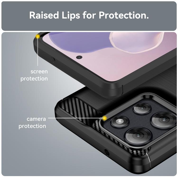 For Motorola Moto G Power 2025 Carbon Fiber Brushed Texture TPU Phone Case(Black) - free shipping - PMC TechLife - Order now!