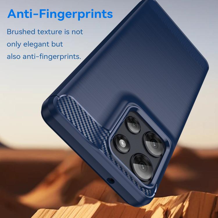 For Motorola Moto G Power 2025 Carbon Fiber Brushed Texture TPU Phone Case(Blue) - free shipping - PMC TechLife - Order now!