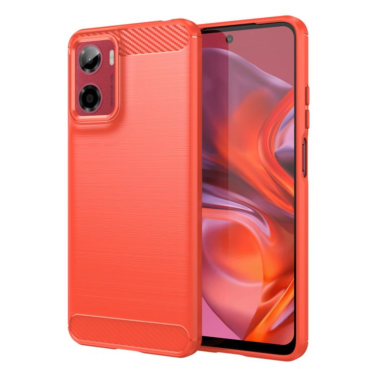 For Motorola Moto G05 Carbon Fiber Brushed Texture TPU Phone Case(Red) - free shipping - PMC TechLife - Order now!