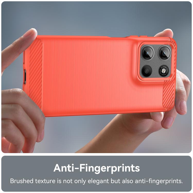 For Motorola Moto G15 Carbon Fiber Brushed Texture TPU Phone Case(Red) - free shipping - PMC TechLife - Order now!