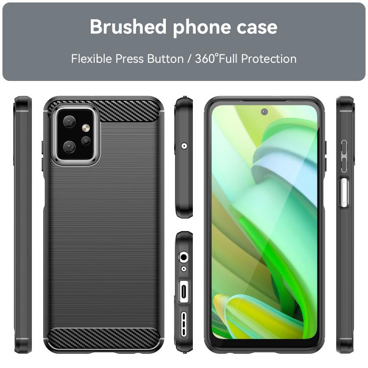 For Motorola Moto G Power 2023 Carbon Fiber Brushed Texture TPU Phone Case(Black) - free shipping - PMC TechLife - Order now!