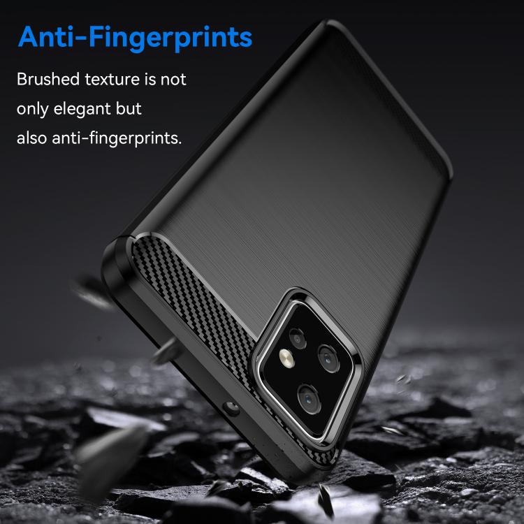 For Motorola Moto G Power 2023 Carbon Fiber Brushed Texture TPU Phone Case(Black) - free shipping - PMC TechLife - Order now!