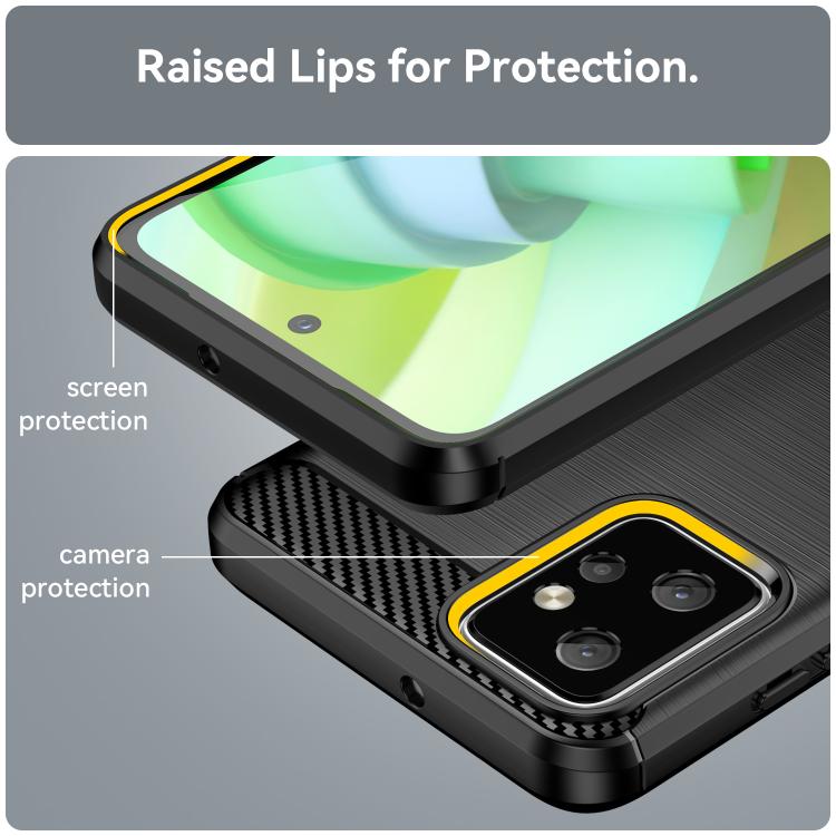For Motorola Moto G Power 2023 Carbon Fiber Brushed Texture TPU Phone Case(Black) - free shipping - PMC TechLife - Order now!