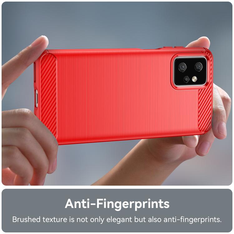 For Motorola Moto G Power 2023 Carbon Fiber Brushed Texture TPU Phone Case(Red) - free shipping - PMC TechLife - Order now!