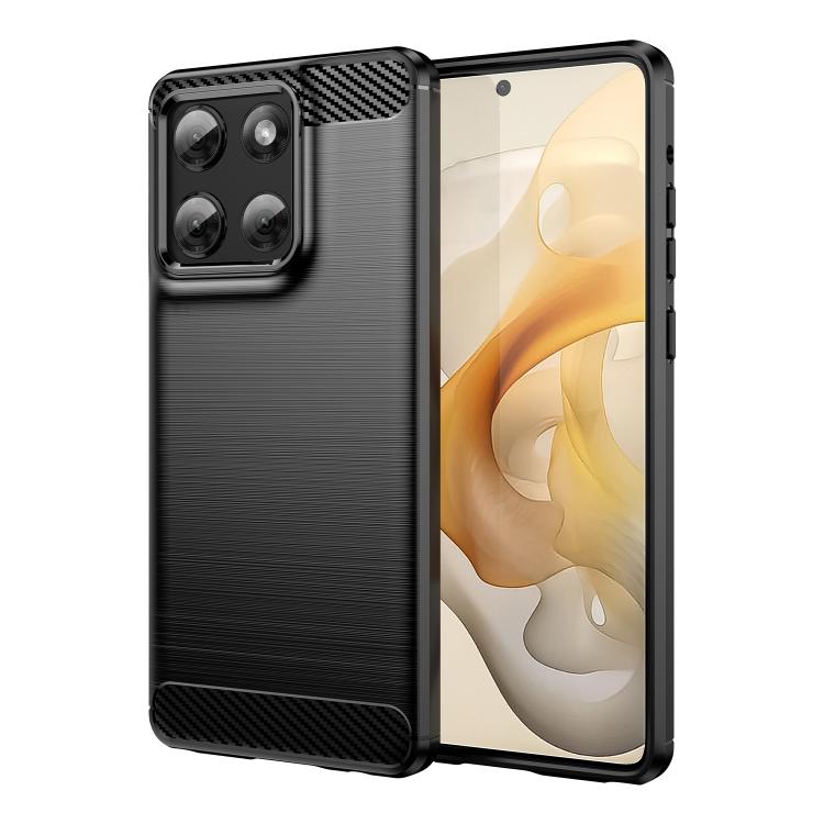For Motorola Moto G Stylus 5G 2025 Carbon Fiber Brushed Texture TPU Phone Case(Black) - free shipping - PMC TechLife - Order now!