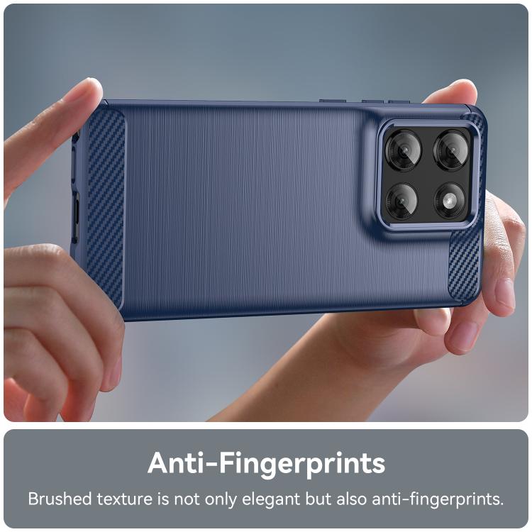 For Motorola Moto G Stylus 5G 2025 Carbon Fiber Brushed Texture TPU Phone Case(Blue) - free shipping - PMC TechLife - Order now!