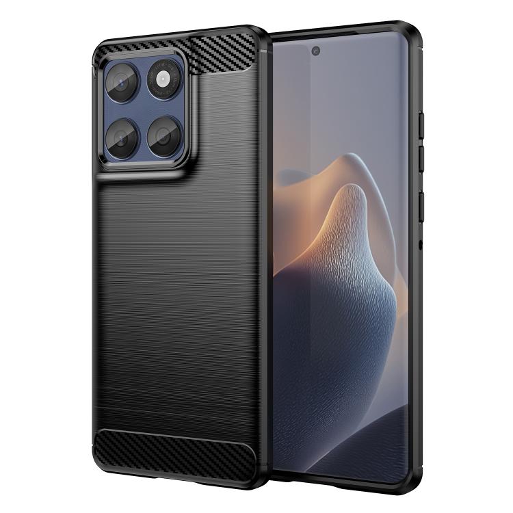 For Motorola Edge 60 Fusion Carbon Fiber Brushed Texture TPU Phone Case(Black) - free shipping - PMC TechLife - Order now!