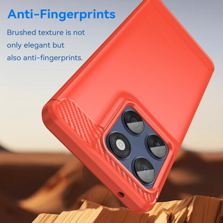 For Motorola Edge 60 Fusion Carbon Fiber Brushed Texture TPU Phone Case(Red) - free shipping - PMC TechLife - Order now!