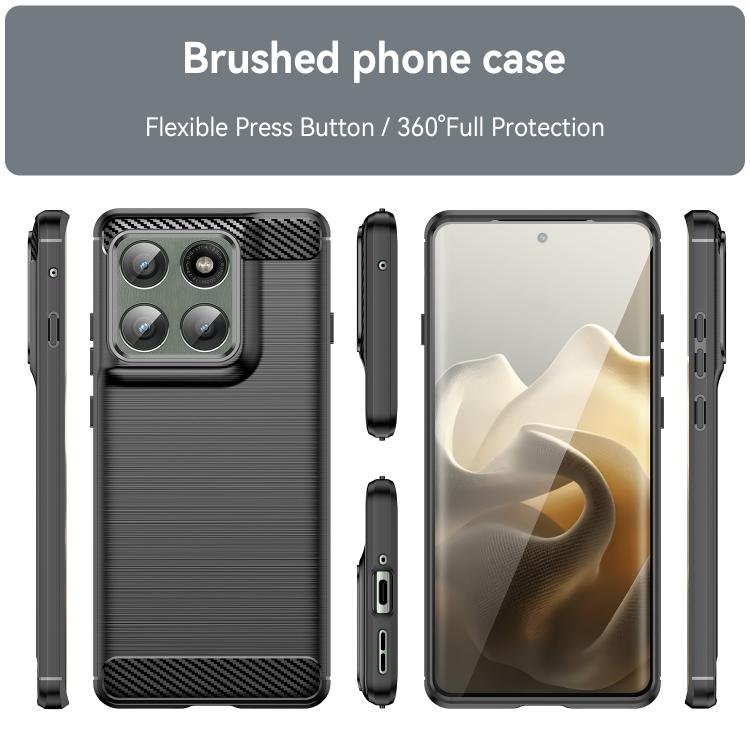 For Motorola Edge 5G 2025 Carbon Fiber Brushed Texture TPU Phone Case(Black) - free shipping - PMC TechLife - Order now!